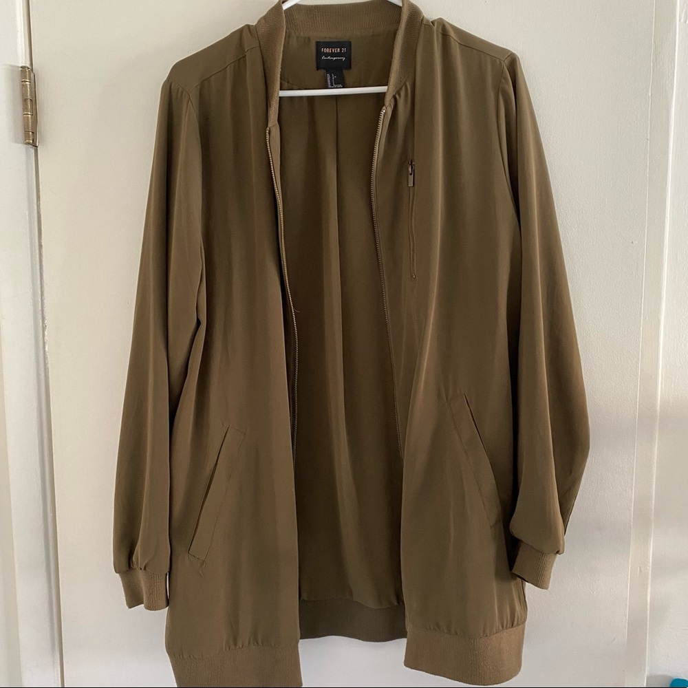 Green Long Sleeve Cardigan